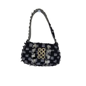 Kooreloo The Pochette Canvas Checkerboard‎ Mini Shoulder Bag Purse